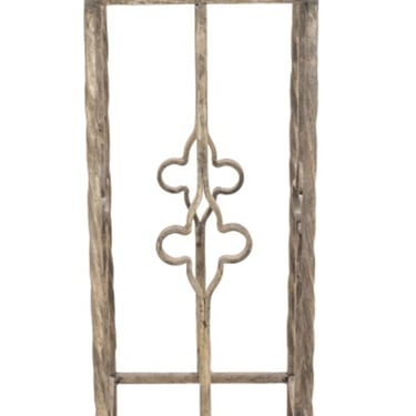 Marble &amp; Wrought Iron Pedestal / Plant Stand
