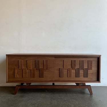 Vintage On Point Santos credenza -sculptural base version #3 