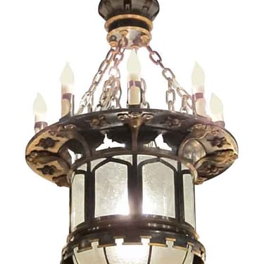 Antique Gothic Tudor Pendant Light