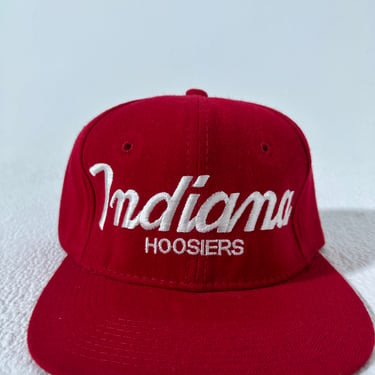 Vintage Indiana Hoosiers Script Sports Specialties Wool Snapback Hat