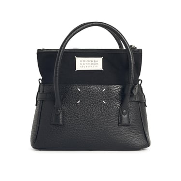 Maison Margiela 'East West' Black Leather Bag Women