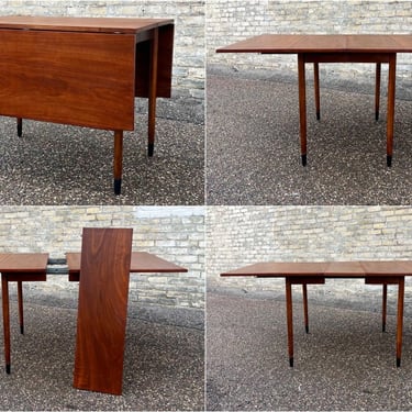 Walnut Drop Leaf Dining Table 