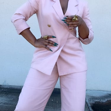 Nina Vtg Linen Pant Suit | 8/10