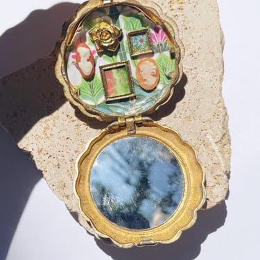 Gallery wall cameo compact mirror 