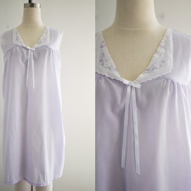 1980s Lavender Night Gown 