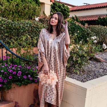 The Muse Gold Sequin Caftan 