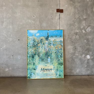 Vintage Large Homage to Monet Poster