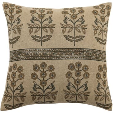Lynette Teal Pillow | 19" x 19"