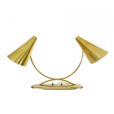 Brass Two Head Desk Lamp