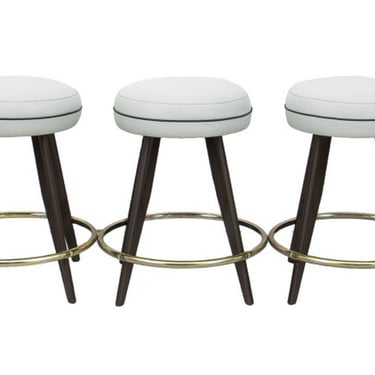 French Mid-Century Modern Stools, 5