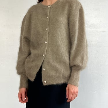 Avocado Angora Cardigan (S)