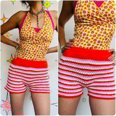 Balmain Black And White Striped Shorts With Jewel | Luosophy