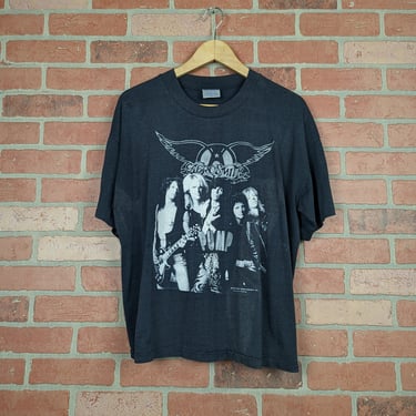 Vintage 1990 Double Sided Aerosmith Pump Tour ORIGINAL Tour Tee - Extra Large (fits Short) 