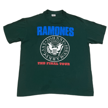 Vintage Ramones &quot;The Final Tour&quot; Cretin Hop Green T-Shirt