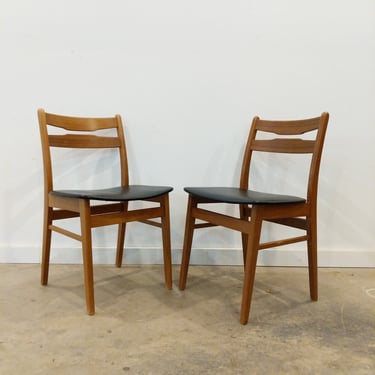 Pair of Vintage Danish Modern Dining Chairs 