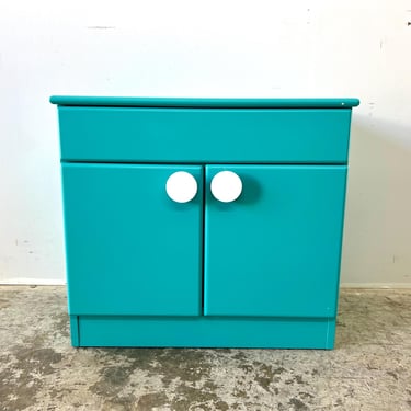 Vintage 1980s Post Modern Memphis Style Micro Cabinet by Blox Design Canada 