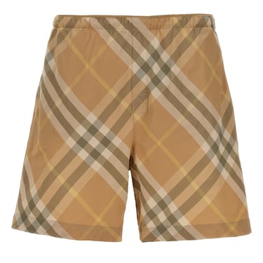 Burberry Men Check Swim Shorts