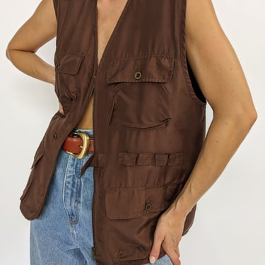 Vintage Vanilla Bean Silk Chore Vest