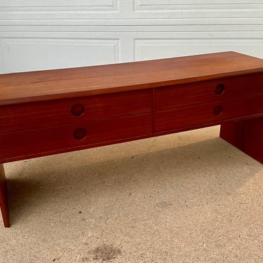 Vintage Teak Sideboard Credenza Media Cabinet Midcentury Modern - Free Shipping 