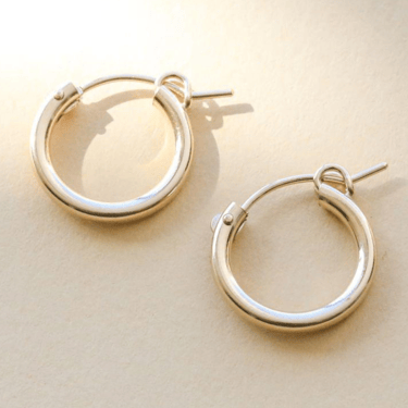 Sydney hoop earrings, 15mm