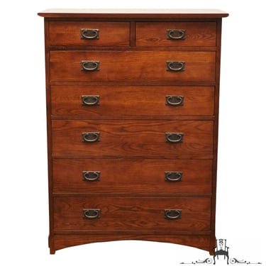 DURHAM FURNITURE Solid Oak Mission Style 38" Chest of Drawers 977-157/624 - Made in Canada 