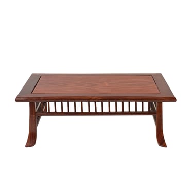 11.25" Oriental Brown Wood Rectangular Table Top Stand Riser ws2900E 
