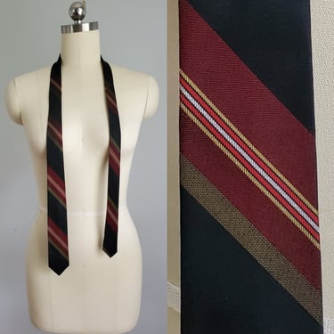 1960s Skinny Tie -  - 60s Men's Vintage -  60s Necktie 