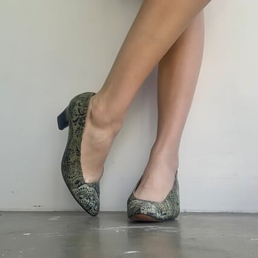 Escada 80’s Printed Heels by VintageRosemond