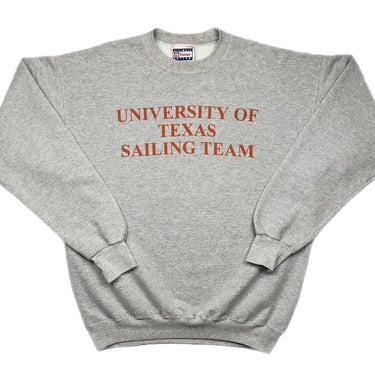 Vintage 90s University of Texas Longhorns Sailing Team Collegiate Crewneck Sweatshirt Pullover Size Large 