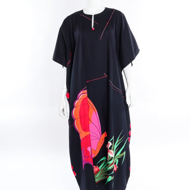 Lilies & Butterfly Cotton Caftan