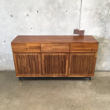 Soho High Three Drawer Credenza / Buffet for Old Bones Co.