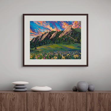 Boulder Flatirons 18X24