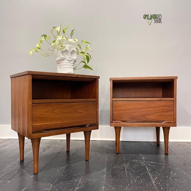 MCM Walnut Nightstands