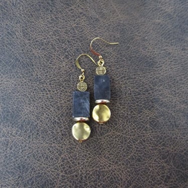 Stone and gold earrings 