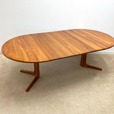 Danish modern Diethelm solid teak dining table mid century | Tripod ...