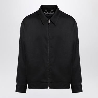 Golden Goose Black Wool Zipped Jacket Men