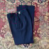 【70s】Vintage Wool 1tuck Navy Trousers Vintage 60s/70s Wool Navy Sailor Uniform Trousers | eBay