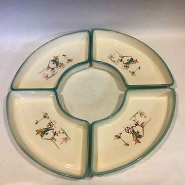 Vintage Brock of California lazy Suzan Dishes 