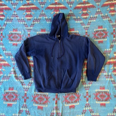 Vintage 1980s Lee Zip Up Hooded Sweatshirt 