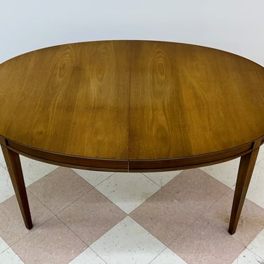 Drexel Europa Mid-Century Modern Walnut Dining Table ~ Seats Up To Eight 