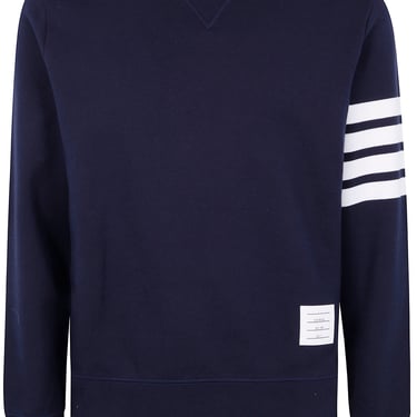 Thom Browne Men Classic Sweatshirt In Classic Loopback With Engineered 4 Bar