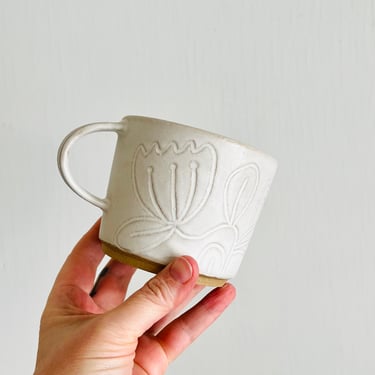 White Flower Mug 2