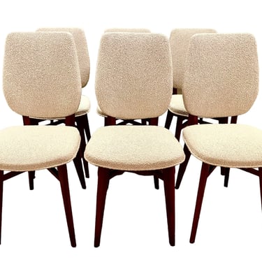 Set of 6 Mid C. modern chairs c. 1980 