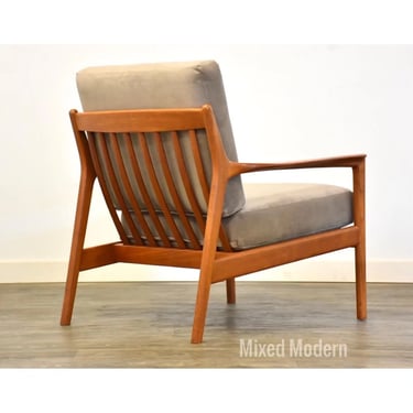 Folke Ohlsson for Dux Danish Teak Lounge Chair 