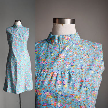 1960s Handmade Cotton Day Dress 