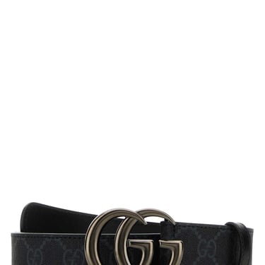 Gucci Men Gg Supreme Fabric Marmont Belt