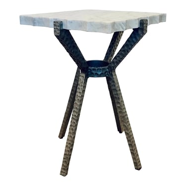 Hooker Modern Carrara Marble Glendon Side Table