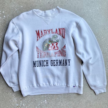 Vintage Maryland Reverse Weave Sweatshirt / Vintage University of Maryland Terrapins Pullover Sweatshirt / Vintage Terrapins Sweatshirt 
