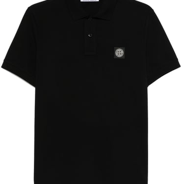 Stone Island Men Slim Fit Stretch Cotton Piqué Polo Shirt