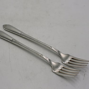 vintage Rogers Inspiration Silver Plate Forks Set of two 